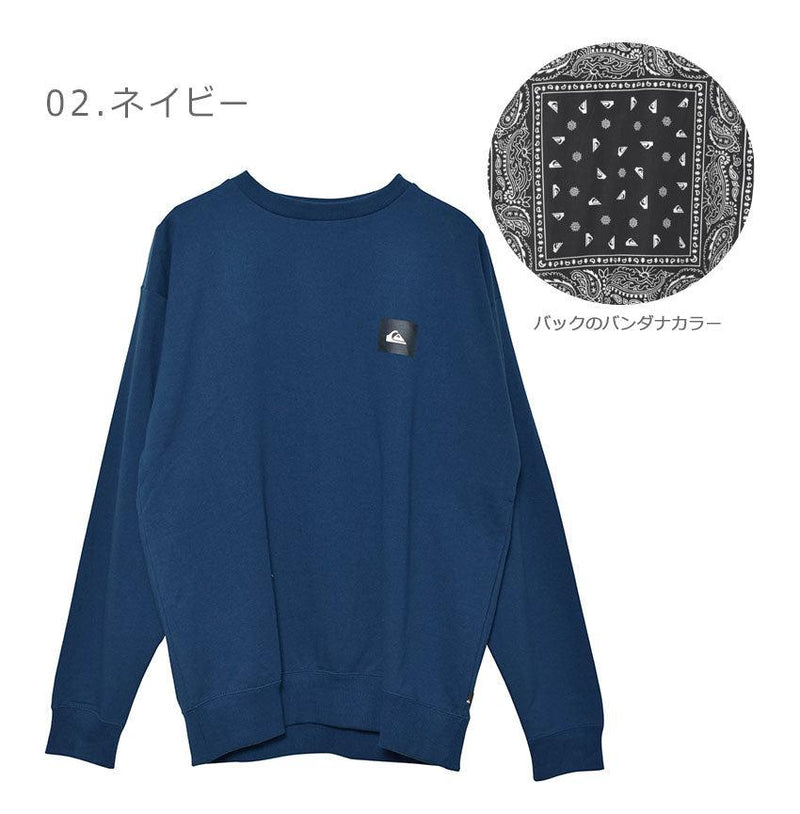 アタッチ ザ バンダナ クルー QPO214044 トレーナー ブラック 黒 ホワイト 白 ベージュ ネイビー 4カラー