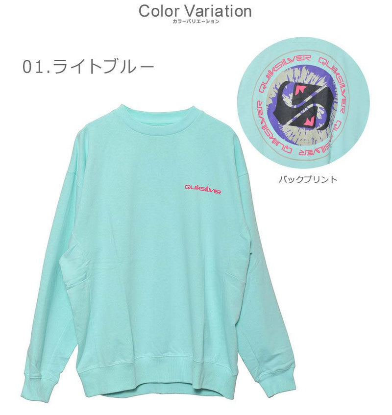 ゴールデン レコード クルー QPO214045 トレーナー ブラック 黒 ホワイト 白 ブルー 3カラー