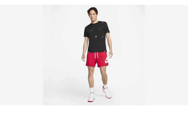 NSW 12 MO ロゴ AOP DN5247 半袖Tシャツ ブラック 黒 1カラー