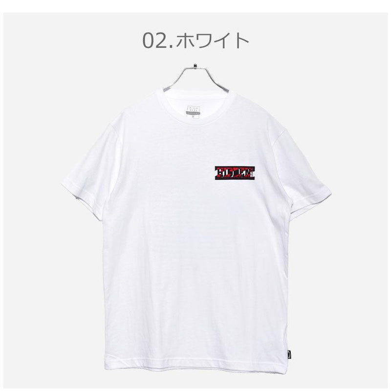 X HIDDEN BB011258 半袖Tシャツ ブラック 黒 ホワイト 白 2カラー