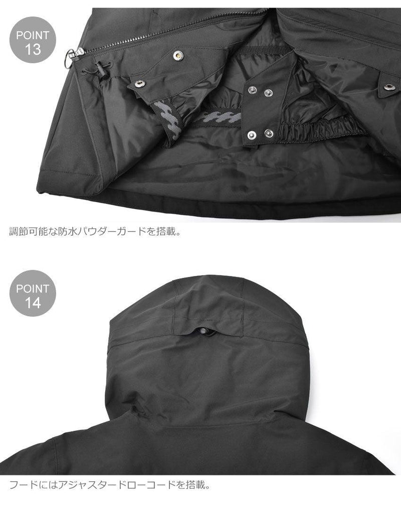 W SULA JKT BB01L754 スノージャケット ブラック 黒 アイボリー ピンク マルチ 4カラー