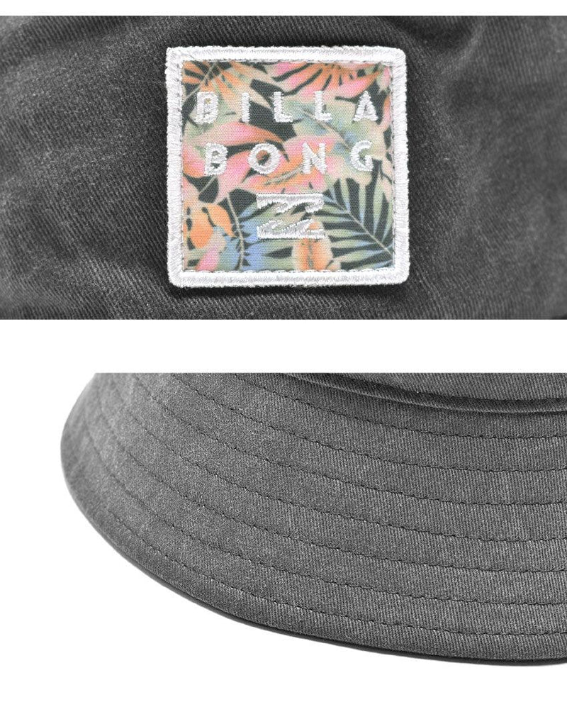 パッチバケットハット BC013924 帽子 ブラック 黒 ホワイト 白 生成り キナリ 2カラー