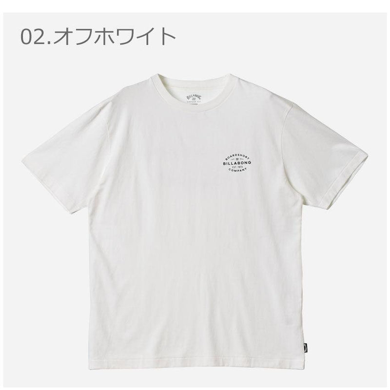 バックプリントTシャツ BC011241 Tシャツ 白 オフホワイト オレンジ 2カラー