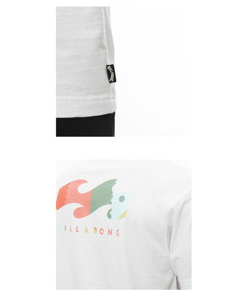 BACK WAVE Tシャツ BC011237 Tシャツ ブラック 黒 ホワイト 白 グリーン マルチカラー 4カラー