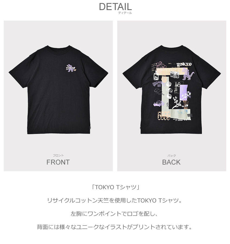 TOKYO Tシャツ BD011248 半袖Tシャツ 2カラー