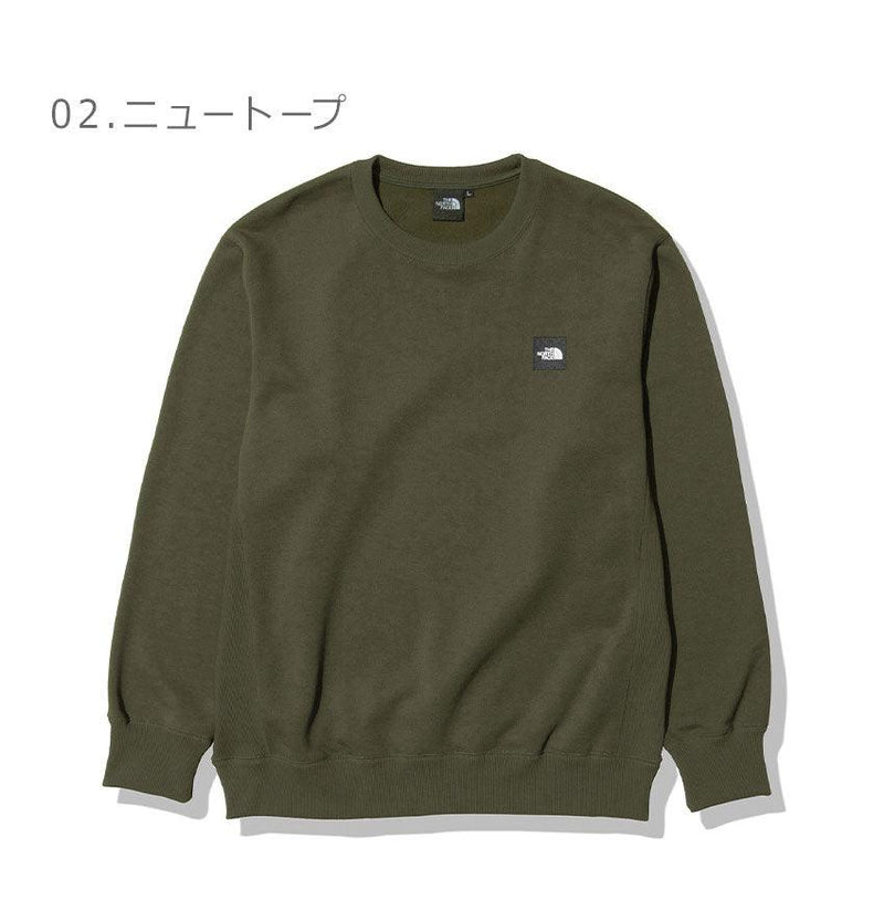 スクエアロゴクルー NT62231 長袖Tシャツ カーキ ブラック 黒 グレー ネイビー 4カラー