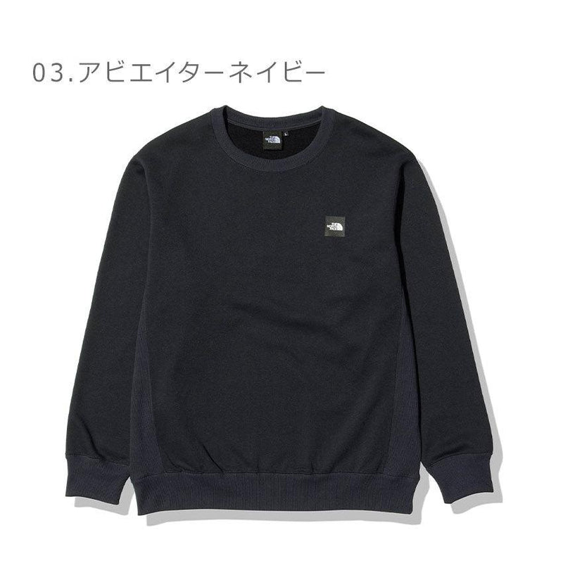 スクエアロゴクルー NT62231 長袖Tシャツ カーキ ブラック 黒 グレー ネイビー 4カラー