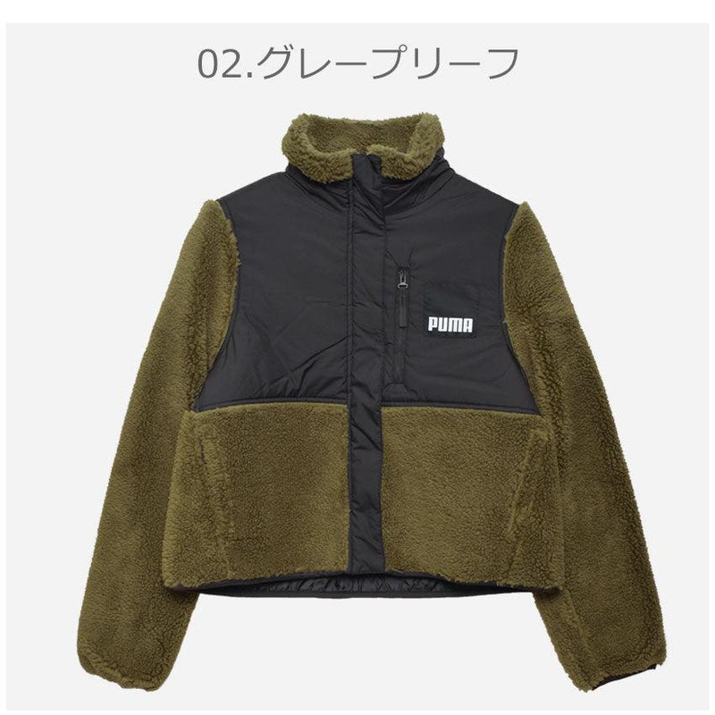 シェルパ ハイブリッドジャケット 846362 アウター ブラック 黒 カーキ 2カラー