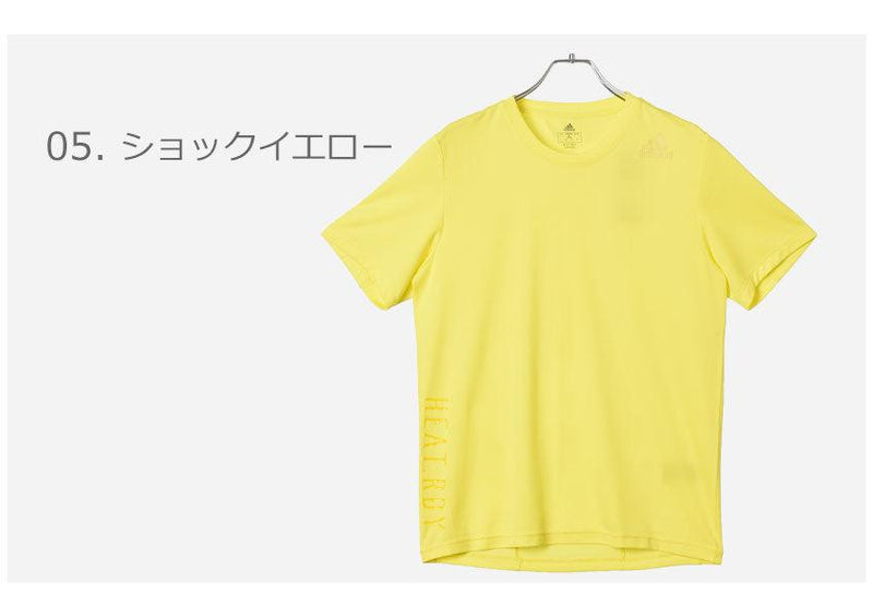 HEAT.RDY 3ストライプス 半袖Tシャツ GUU17 半袖Tシャツ グレー ブルー レッド イエロー オレンジ 5カラー
