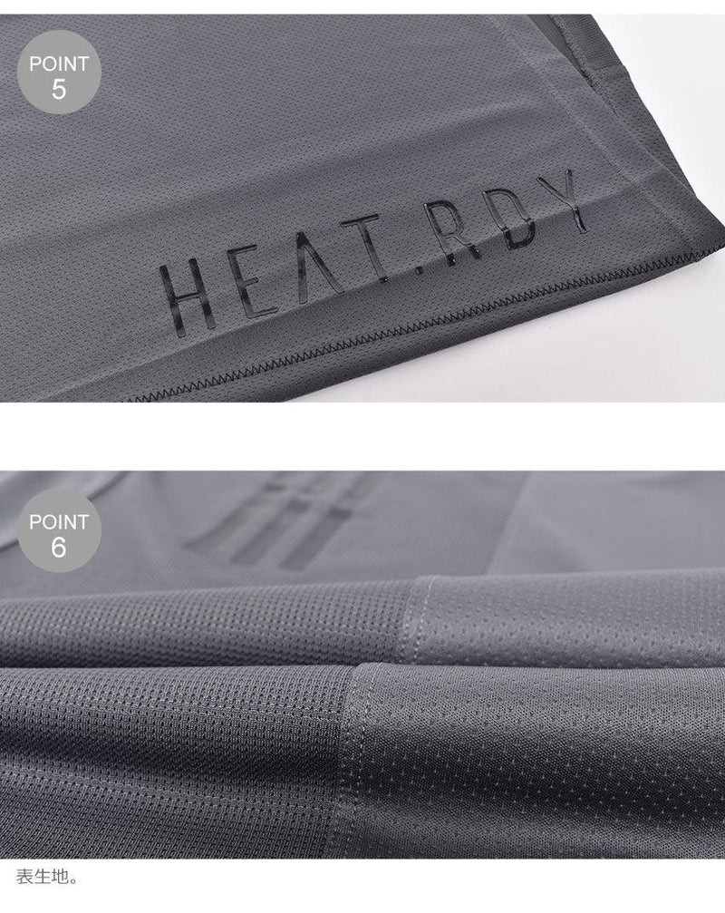 HEAT.RDY 3ストライプス 半袖Tシャツ GUU17 半袖Tシャツ グレー ブルー レッド イエロー オレンジ 5カラー