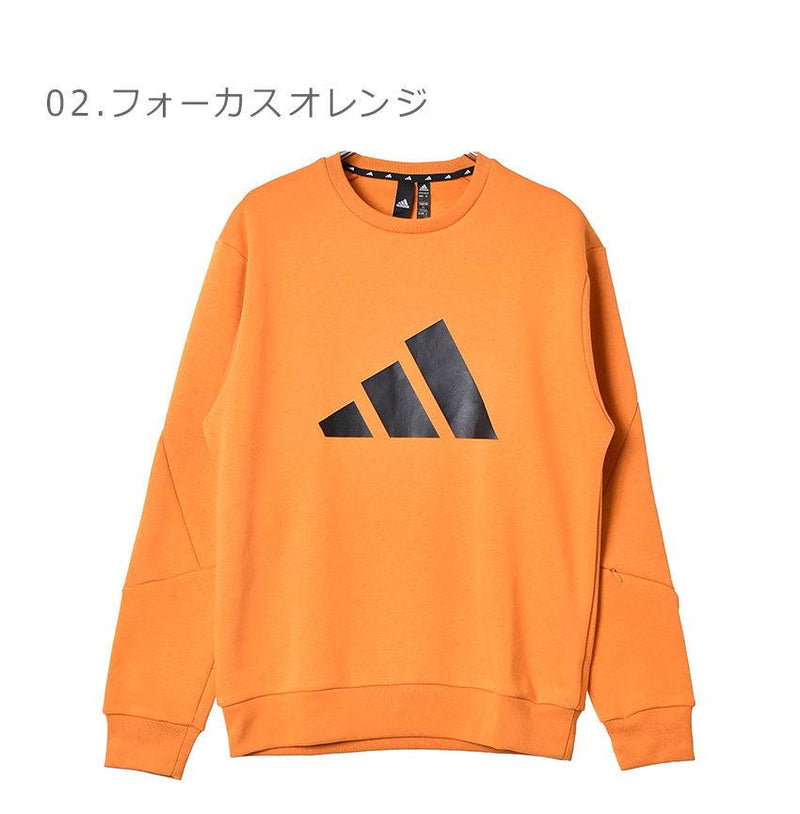 フューチャーアイコンウィンタライズドスウェットシャツ BP064 スウェット ブラック 黒 オレンジ 2カラー