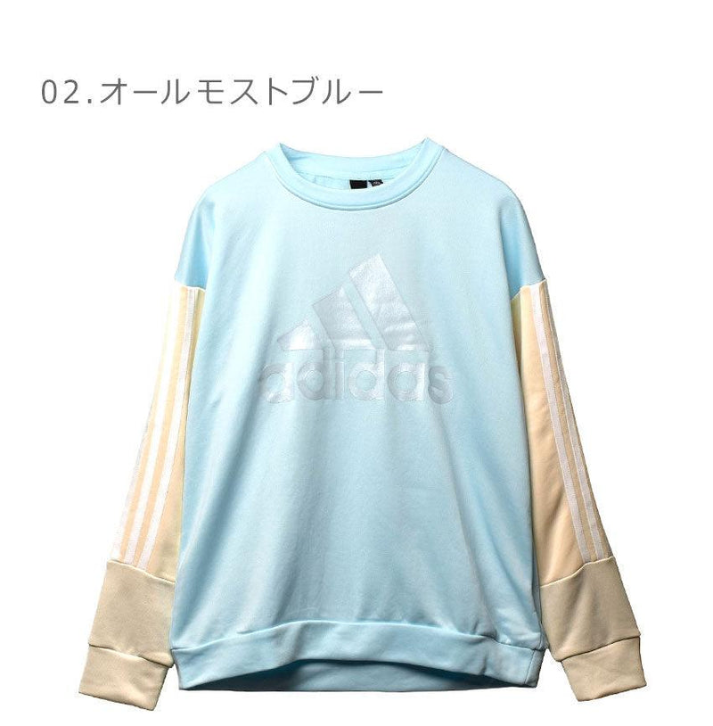 カラーブロック クルースウェット SS069 パーカー ピンク ブルー 青 2カラー