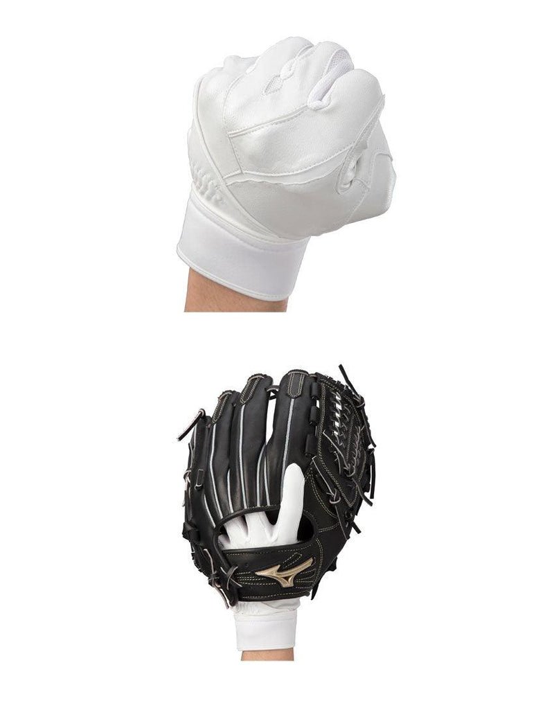 グローバルエリート ZeroSpace 高校野球対応 片手 左手用 1EJED240 守備用手袋 ブラック 黒 ホワイト 白 2カラー