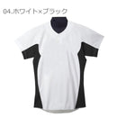 練習用シャツ 12JC5F42 ユニフォームシャツ ホワイト 白 ブラック 黒 ネイビー レッド 4カラー