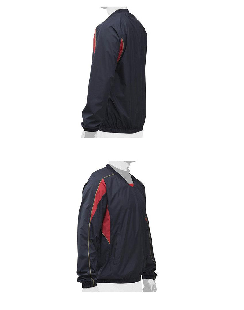 Vネックジャケット 12JE9V33 スポーツウェア ネイビー 紺 ホワイト 白 ブラック 黒 赤 6カラー
