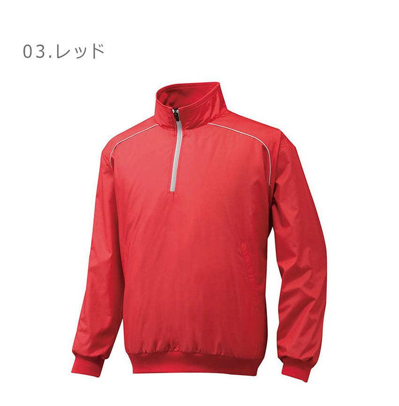 ハーフZIPジャケット 12JE5V45 グランドコート ブラック 黒 ネイビー 紺 レッド 赤 4カラー