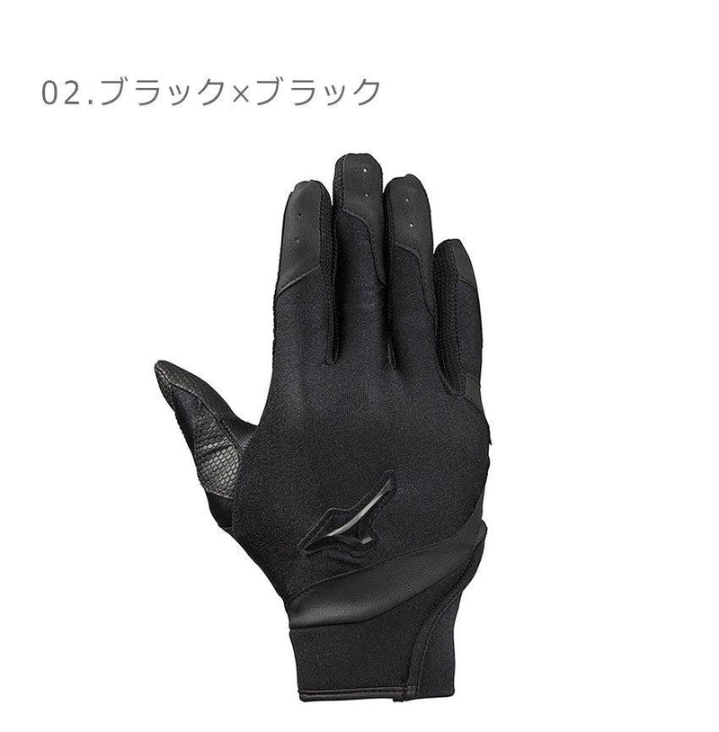 守備手袋 高校野球ルール対応【右手用】 1EJEY201 守備用手袋 ブラック 黒 ホワイト 白 2カラー