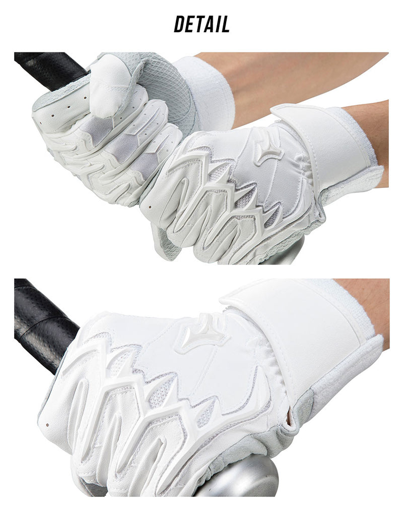 ミズノプロ シリコンパワーアークLI W-Leather 両手用 1EJEH501 バッティング手袋 2カラー