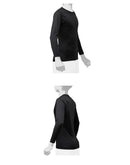 ローネック 長袖(2枚組) 12JA0Q13 アンダーシャツ 2カラー