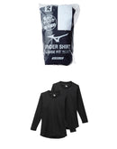 ローネック 長袖(2枚組) 12JA0Q13 アンダーシャツ 2カラー