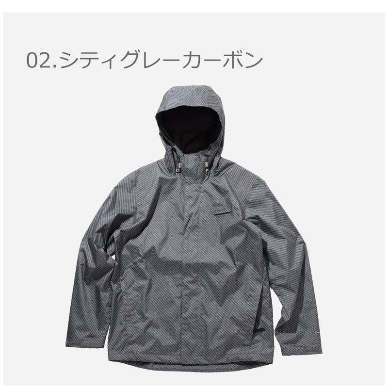 ターミナルタックルレインシェル FE0298 ジャケット ブラック 黒 グレー 2カラー