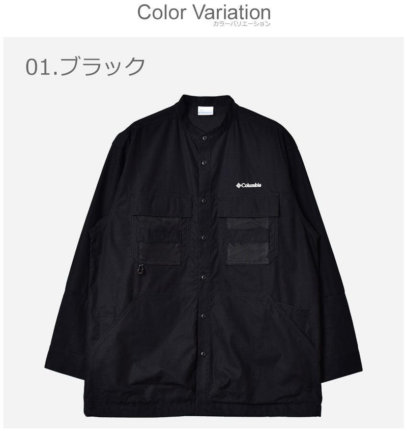 ツキャノンアイルシャツジャケット PM0715 長袖シャツ ブラック 黒 カーキ 2カラー