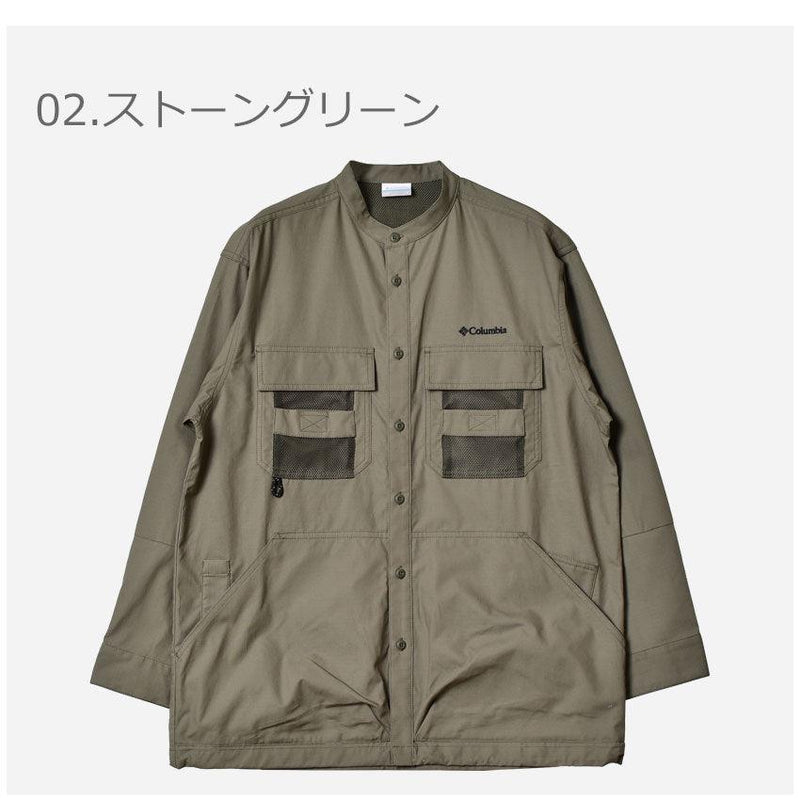 ツキャノンアイルシャツジャケット PM0715 長袖シャツ ブラック 黒 カーキ 2カラー
