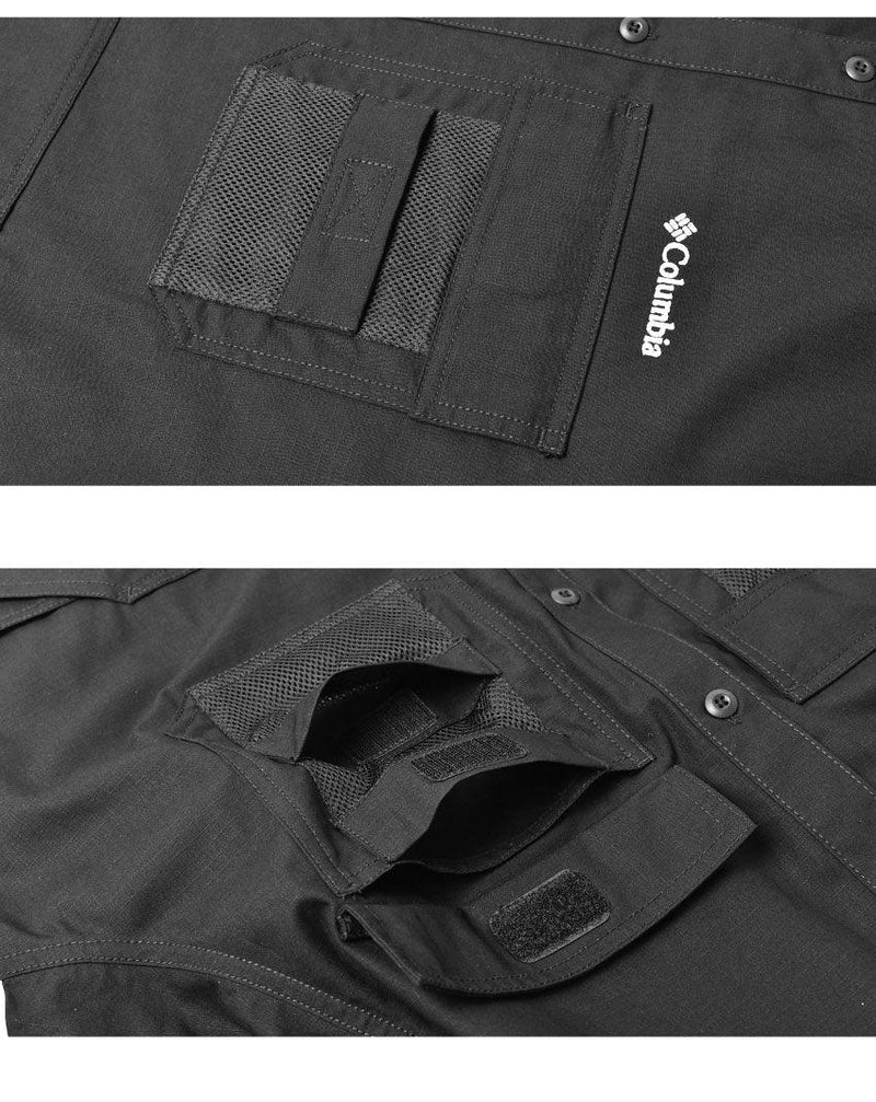 ツキャノンアイルシャツジャケット PM0715 長袖シャツ ブラック 黒 カーキ 2カラー