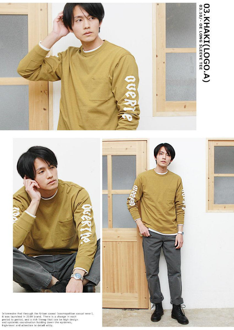10/- OE ロングスリーブTシャツ IN-1180S IN-1181S 長袖Tシャツ ブラック 黒 ホワイト 白 カーキ 6カラー