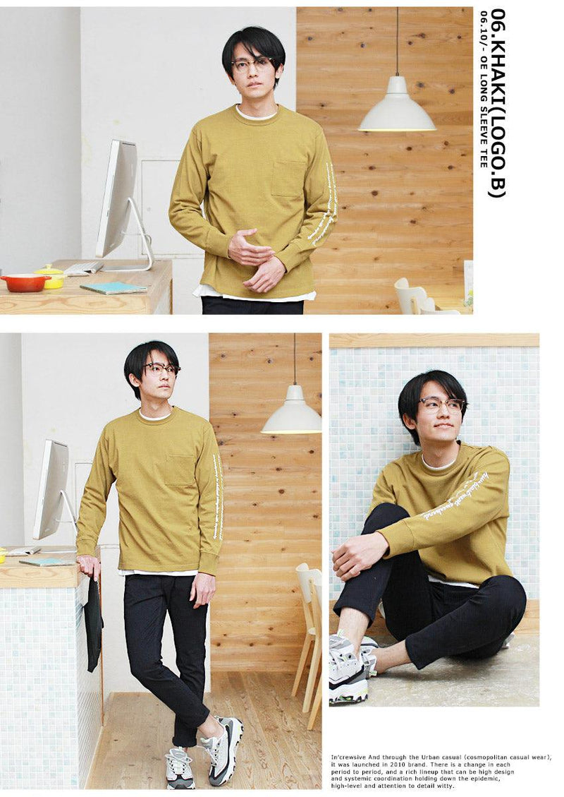 10/- OE ロングスリーブTシャツ IN-1180S IN-1181S 長袖Tシャツ ブラック 黒 ホワイト 白 カーキ 6カラー