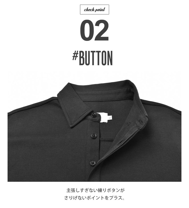 PLATING JEARSY B/D POLO SHIRTS 長袖ポロシャツ 3カラー