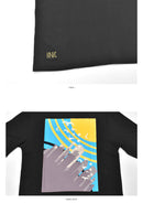 OE バックプリント ロングスリーブ Tシャツ 長袖Tシャツ 3カラー