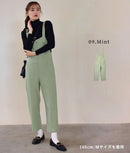 フロントジップサロペット ORG0130 サロペット 9カラー