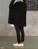 ビッグシルエットカットソー トップス ブラック 黒 ブルー 青 パープル ベージュ グレー カーキ 7カラー