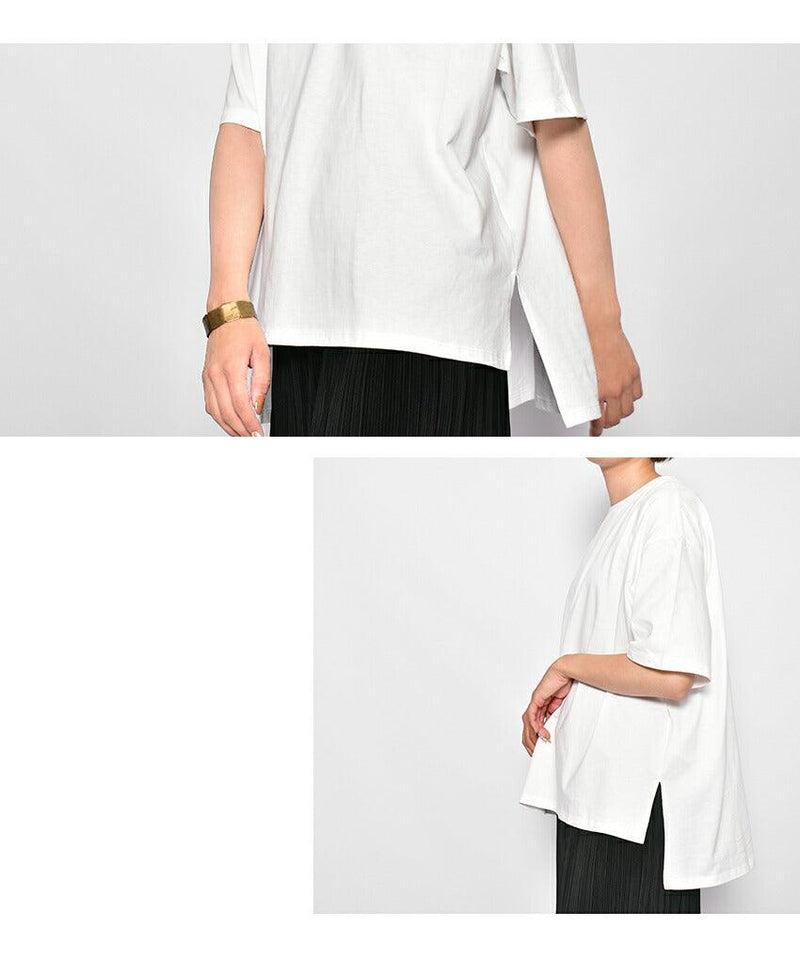 オーガニックコットンオーバーTシャツ トップス ホワイト 白 ブラック 黒 ベージュ オレンジ 6カラー