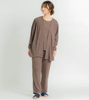 接触冷感トッパーカーディガン GBR2182 カーディガン グレー ブラウン 茶 ブルー 青 3カラー