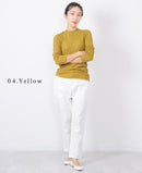 アルガンオイル加工 ハイネック 長袖 GCS0316 GCS0317 GCS0318 トップス 5カラー