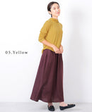 アルガンオイル加工 タートルネック 長袖 GCS0319 GCS0320 GCS0321 トップス 5カラー