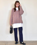 ラウンドカットソー ロング RY-0267 トップス 2カラー