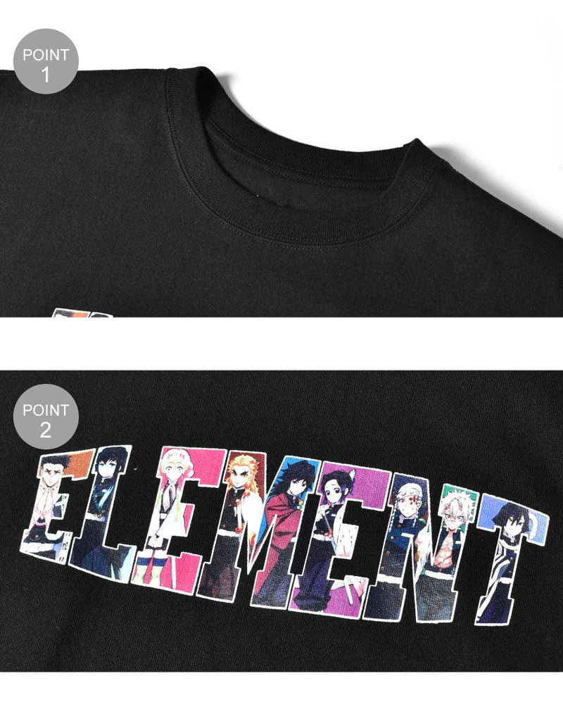 『鬼滅の刃』KIMETSU B SS Tシャツ BB022288 半袖Tシャツ ブラック 黒 ホワイト 白 4カラー