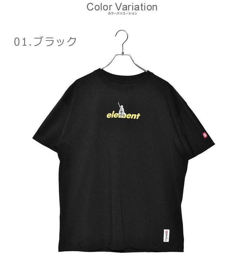 『鬼滅の刃』KIMETSU ZENITSU SS Tシャツ BB022290 半袖Tシャツ ブラック 黒 ホワイト 白 2カラー