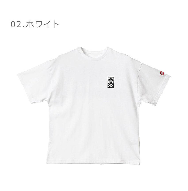 ELEMENT 92 SS BC025279 半袖Tシャツ ホワイト 白 ブラック 黒 2カラー