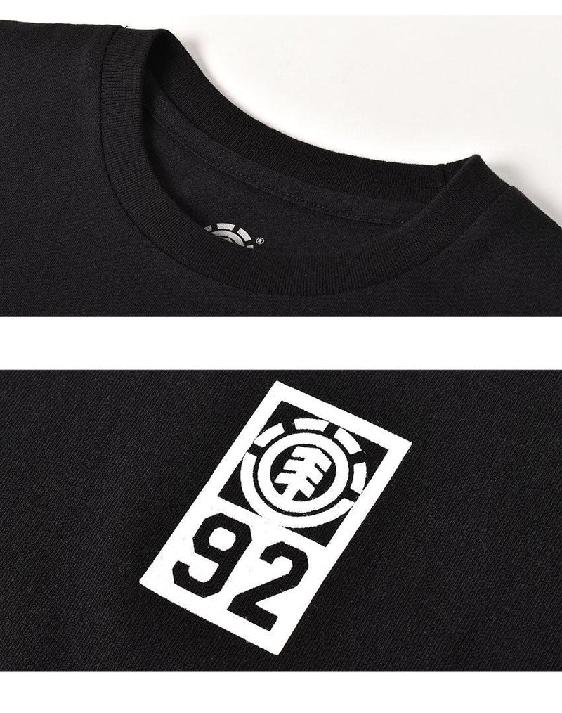 ELEMENT 92 SS BC025279 半袖Tシャツ ホワイト 白 ブラック 黒 2カラー