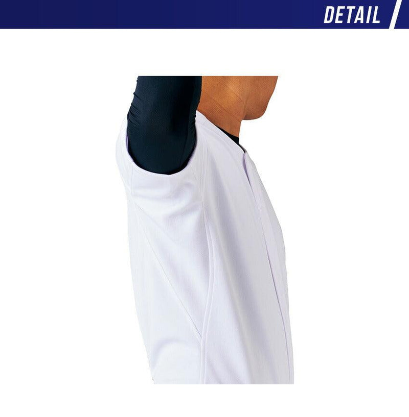 少年用 ニットフルオープンシャツ BU2281S ユニフォーム ホワイト 白 1カラー