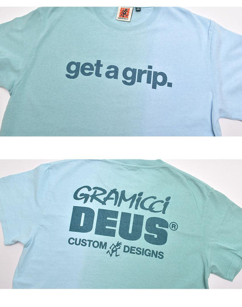 GET A GRIP TEE DMF211100 半袖Tシャツ ブルー 青 ピンク 2カラー