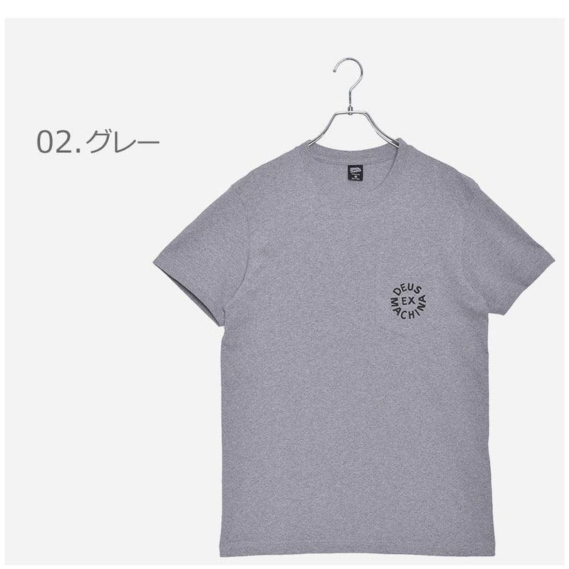 デウス ロゴ Tシャツ DMA51995 半袖Tシャツ ホワイト 白 ネイビー グレー 3カラー