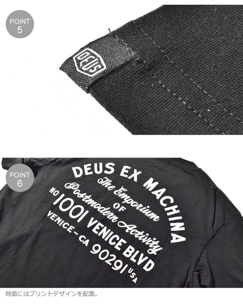 VENICE ADDRESS TEE T-DMS41065A 半袖Tシャツ グレー ブラック 黒 4カラー