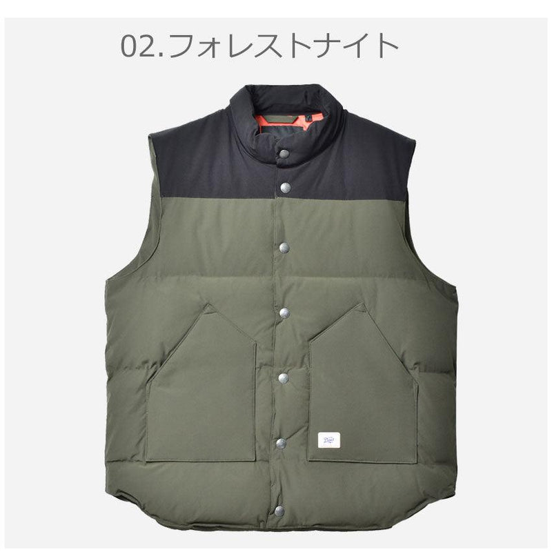 ROBSON PADDED VEST DMF2061378 ベスト ブラック 黒 カーキ 2カラー