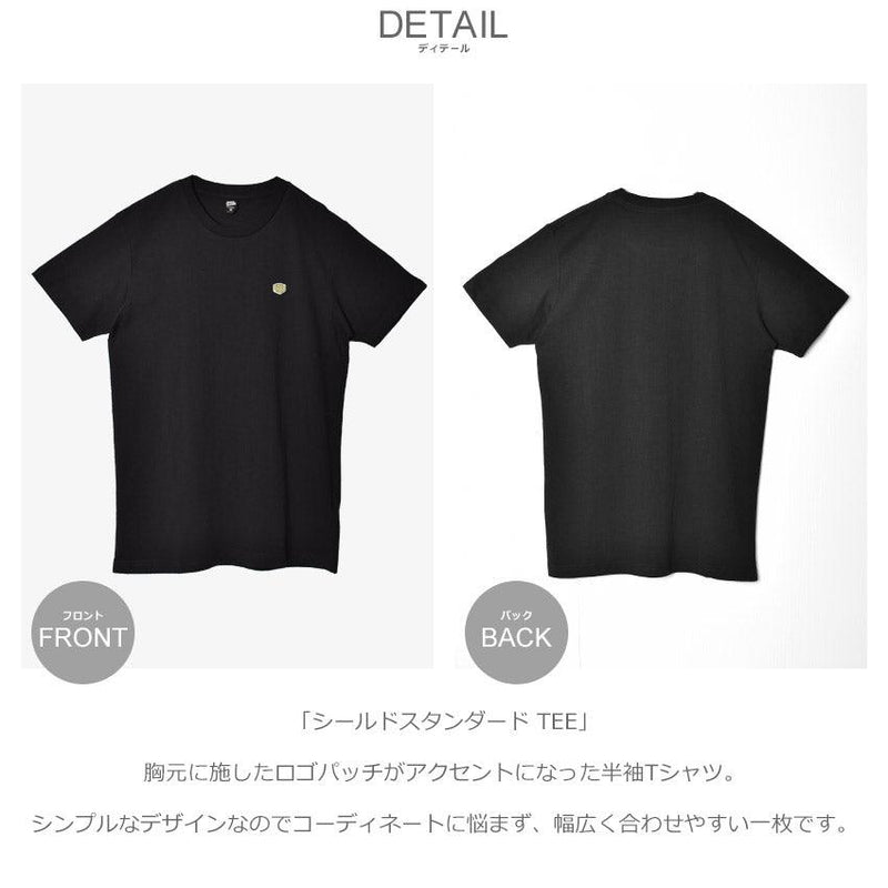 シールドスタンダード TEE TDMF201877 半袖Tシャツ ブラック 黒 ホワイト 白 4カラー