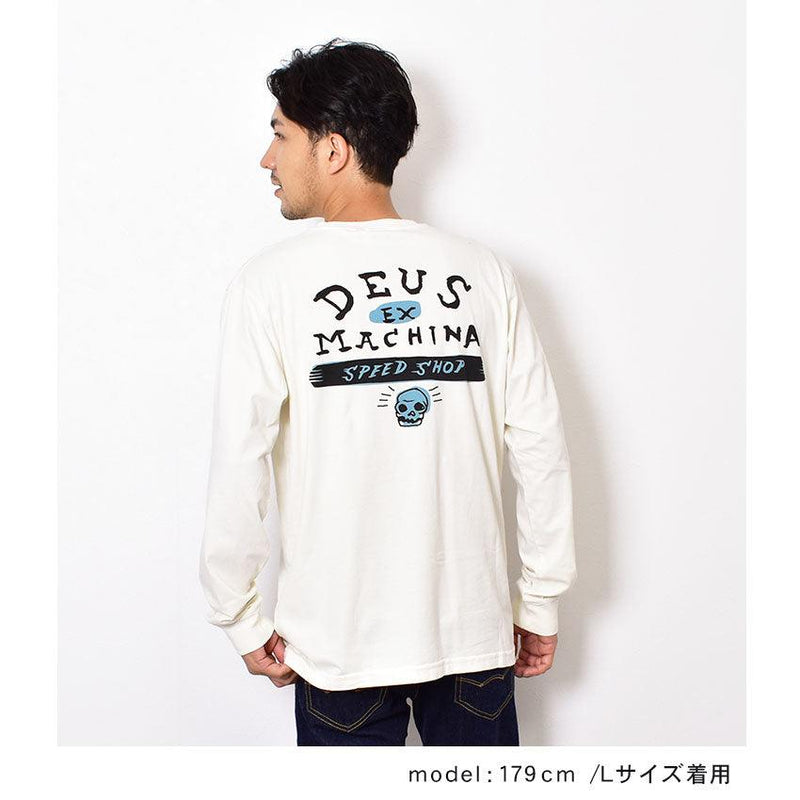 SPEED SHOP LS TEE DMP2211547 長袖Tシャツ ブラック 黒 ホワイト 白 2カラー
